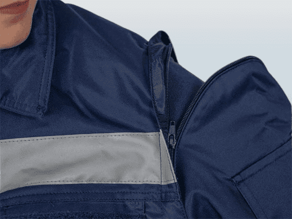 Pilotjack Hulpverlener met striping kleur blauw - Afbeelding 4