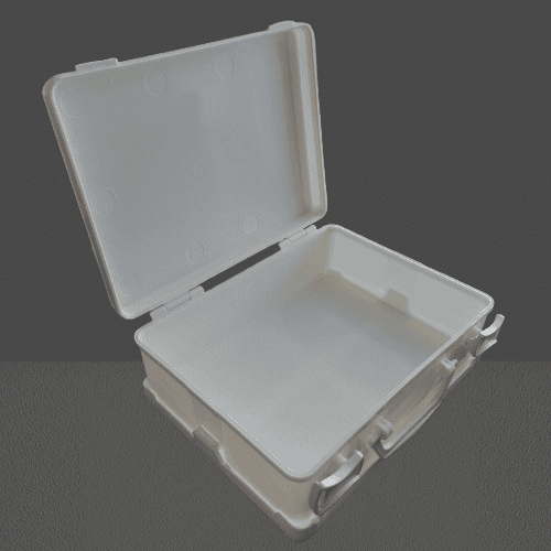 Verbandkoffer Flexibox Wit leeg met wandhouder - Afbeelding 2