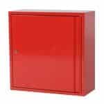 BHV kast leeg kleur rood afmeting 60 x 60 x 25 cm