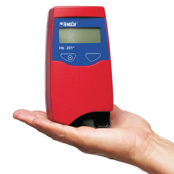 HemoCue Hb 201+ hemoglobinemeter met 220V netvoeding - Afbeelding 3