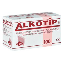 Alcohol Swab Alkotip Medium 45 x 83 mm NS Ds 100 stuks