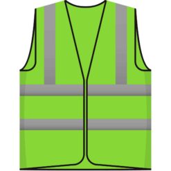 Veiligheidsvest met reflectie kleur groen zonder opdruk